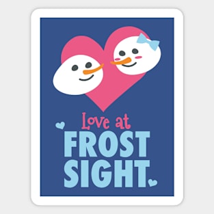 Romantic Snowman | Valentine's Day | Christmas Gift Magnet